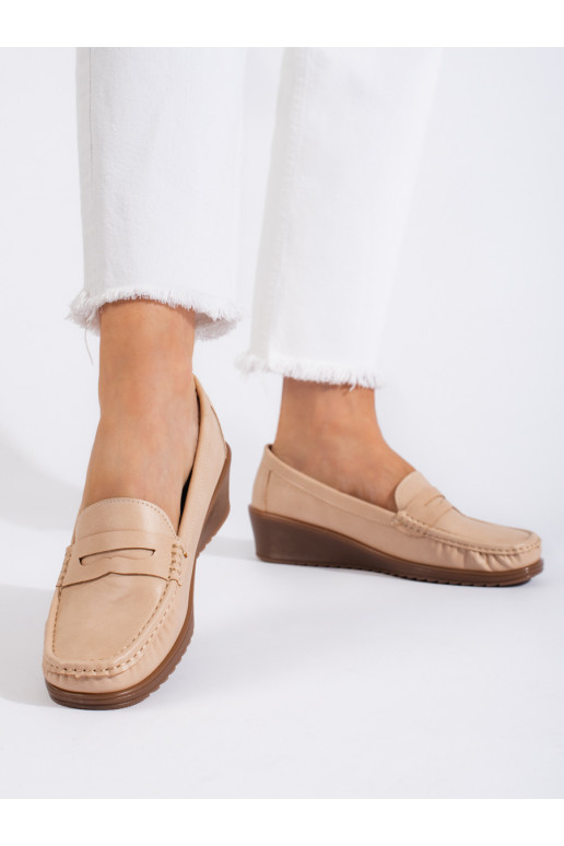 Women's moccasins beige