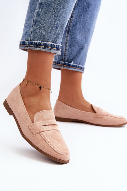 Women's Classic Moccasins Pink Olevin Women's Classic Moccasins Pink Olevin