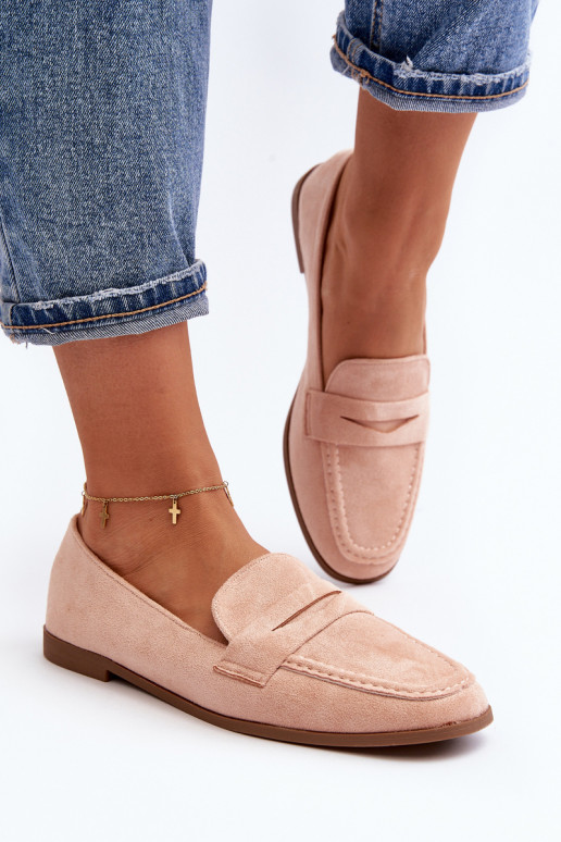 Women's Classic Moccasins Pink Olevin Women's Classic Moccasins Pink Olevin