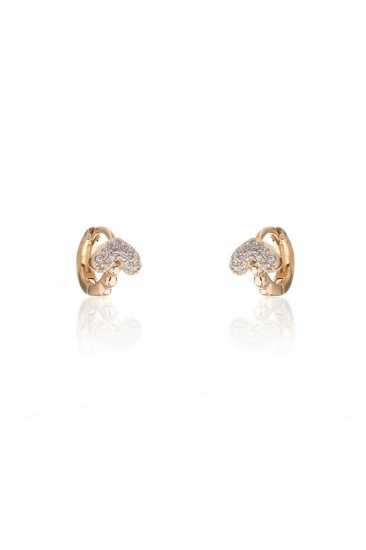 gold color-plated stainless steel earrings KST1951