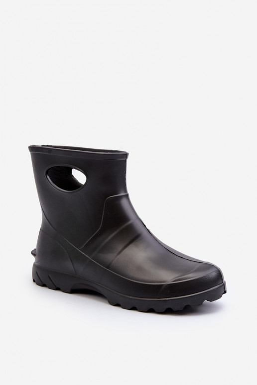 Men's Waterproof Wellington Boots GARDEN 753 LEMIGO Black