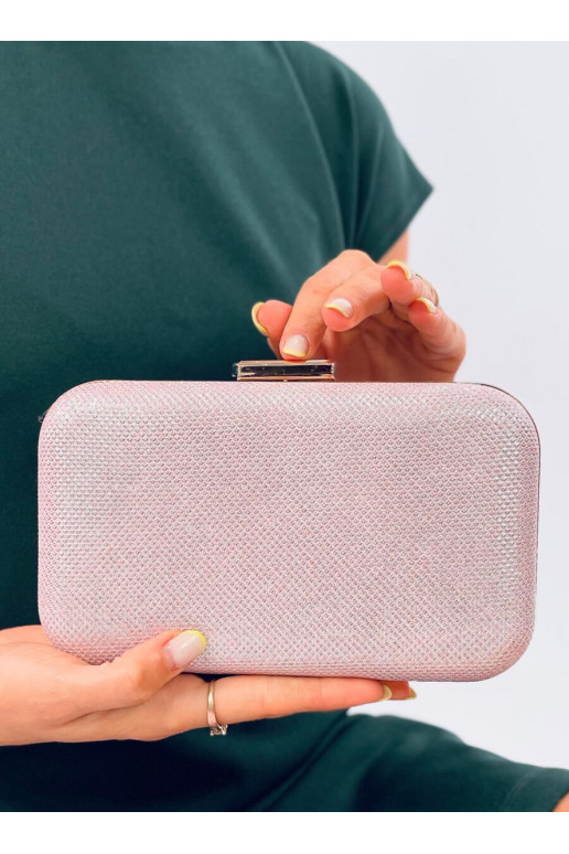 Wizytowa Handbag opalizująca FERTEI pink with a slight flaw