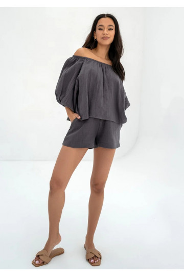 Boco - Dark grey muslin...