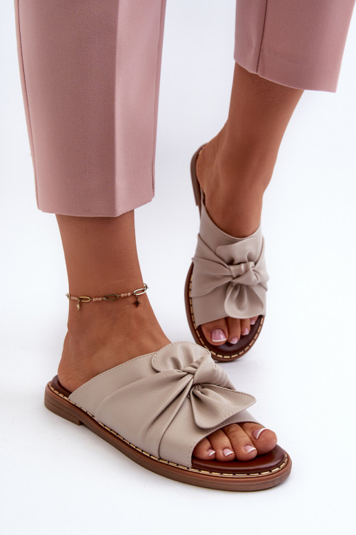 Women's Flat Sandals in Beige Nelvira