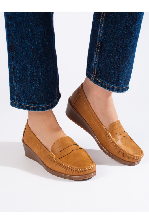 Women's moccasins Brown color