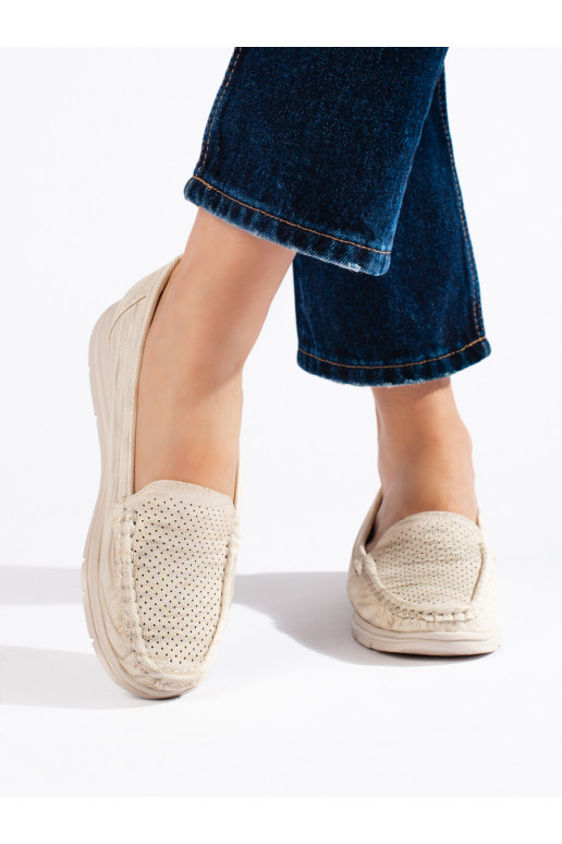 beige Women's moccasins