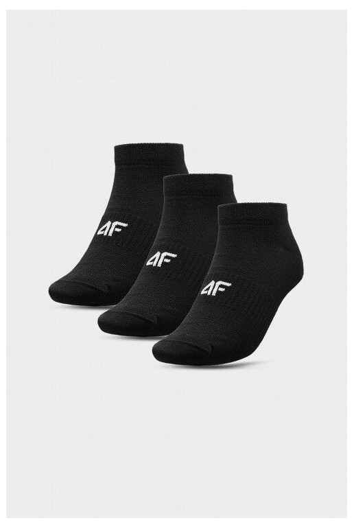 Men's Casual Socks 4F 3-PACK 4FAW23USOCM203-20S Black