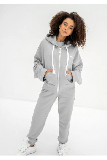 Bane is a gray zip-up...