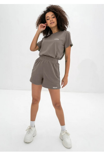 Bane - taupe colored shorts