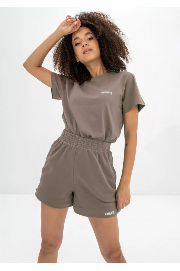 Bane - taupe colored shorts 2