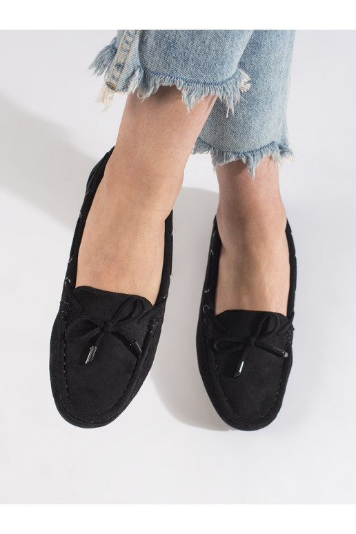  of suede Women's moccasins black