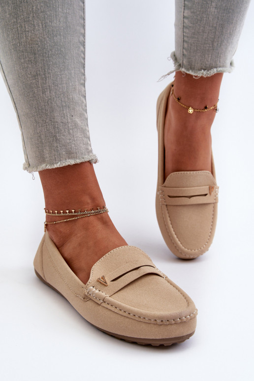Classic Women's Beige Moccasins Iramarie