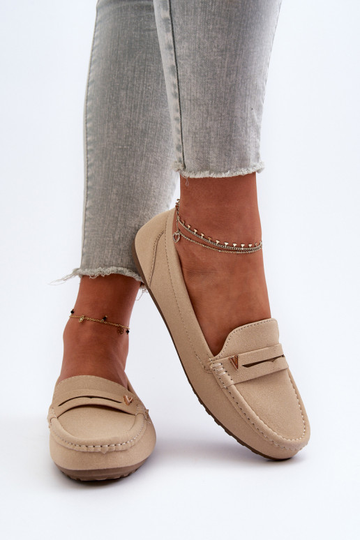 Classic Women's Beige Moccasins Iramarie