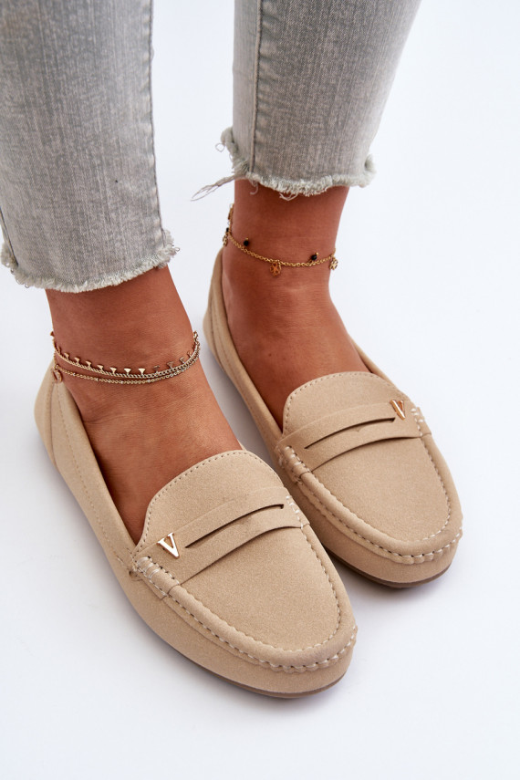 Classic Women's Beige Moccasins Iramarie