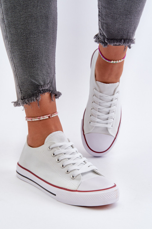 Women's Classic Low White Sneakers Caelira