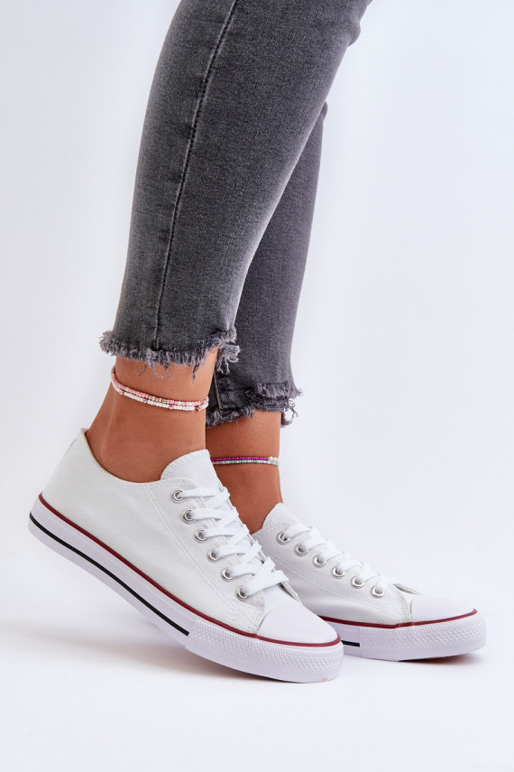 Women's Classic Low White Sneakers Caelira
