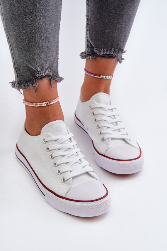Women's Classic Low White Sneakers Caelira