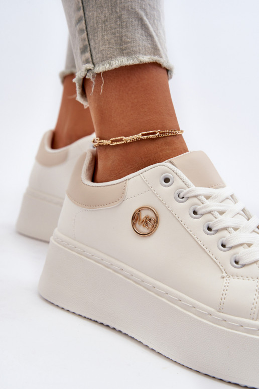 Women's platform sneakers white Eshen Women's platform sneakers white Eshen