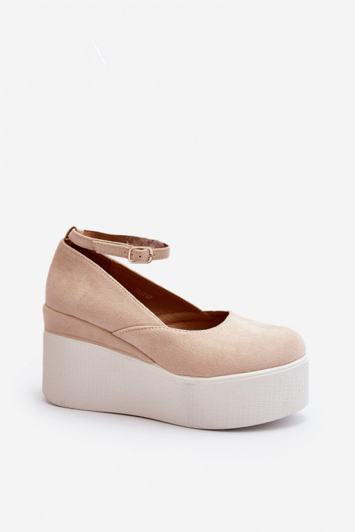 Women's Wedge Espadrilles in Light Beige Malla Women's Wedge Espadrilles in Light Beige Malla