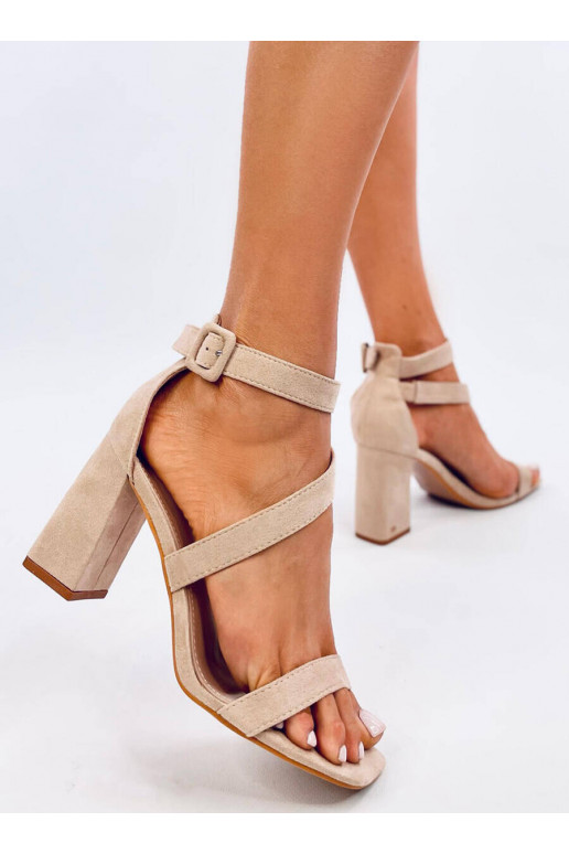 sandals on the heel SAVOY BEIGE