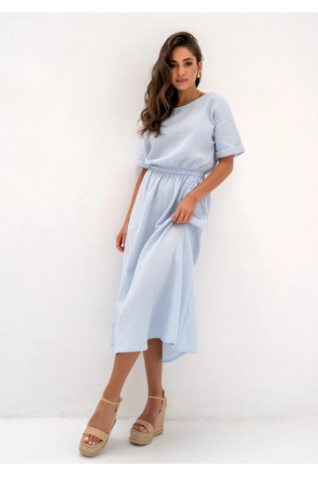 Greta - Light blue muslin...