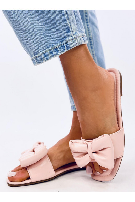 Slippers with bow MILI PINK