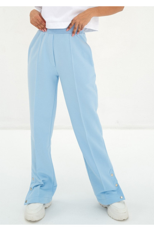 Club - Baby blue snap-buttoned...