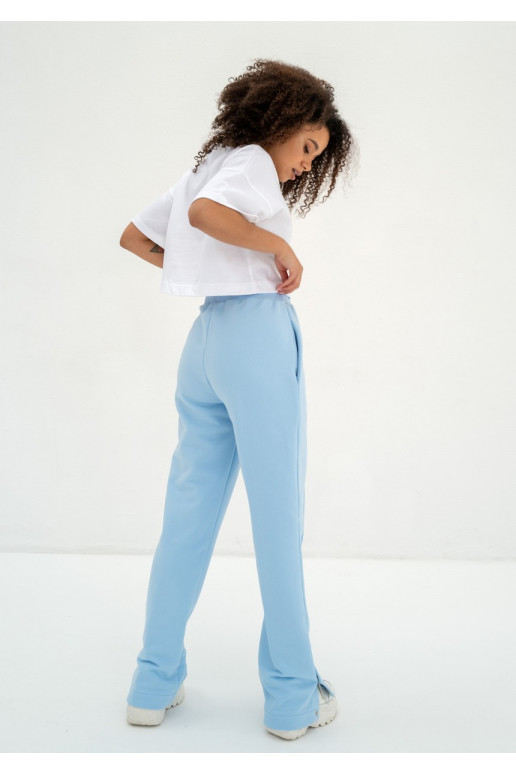 Club - Baby blue snap-buttoned...