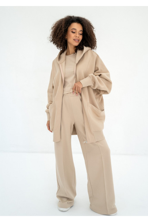 Costa - Sand beige wide sweatpants
