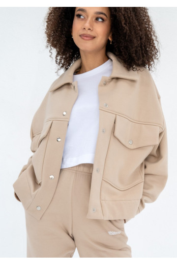 Tribe - Sand beige cargo sweatshirt