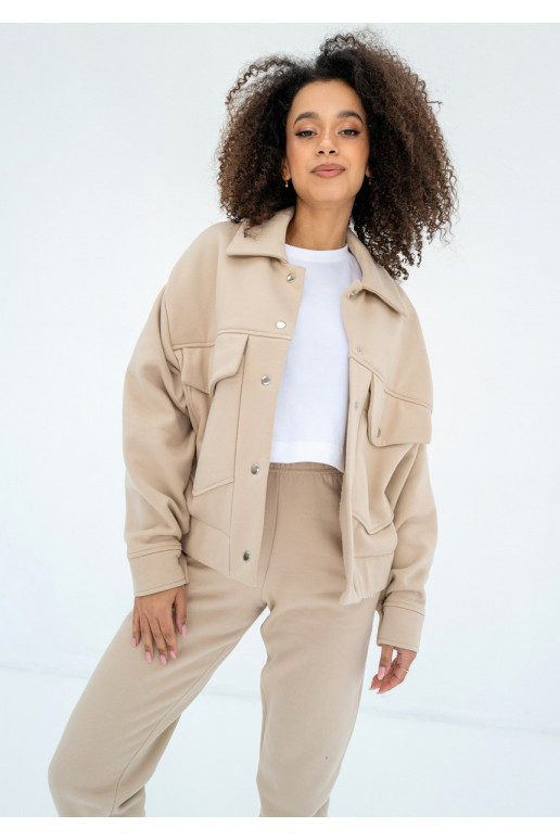 Tribe - beige button-up jumper Tribe - beige button-up jumper