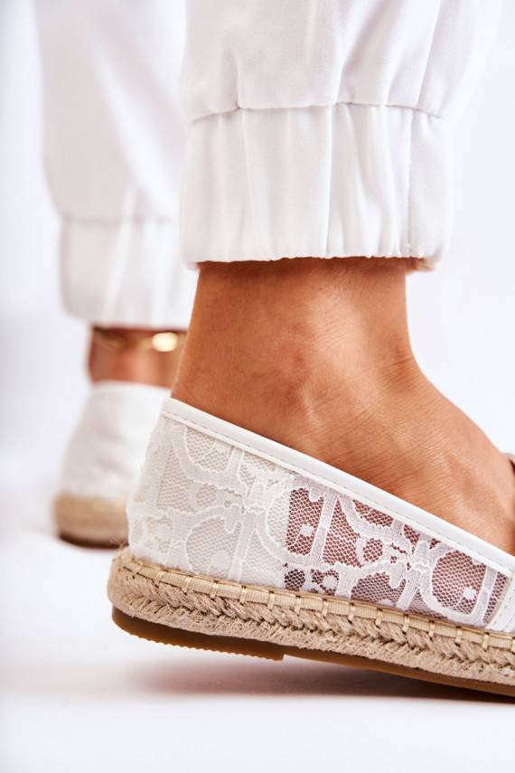 Classic Women's Espadrilles Openwork White Catris