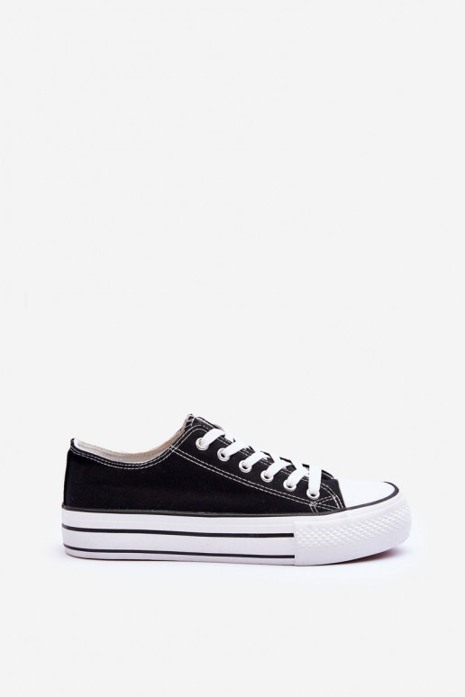Low Classic Sneakers On Platform Black Jazlyn Low Classic Sneakers On Platform Black Jazlyn
