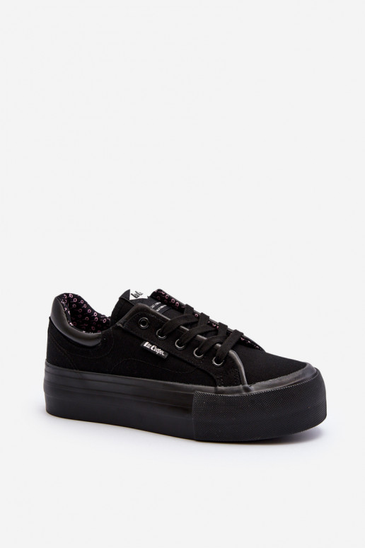 Women's Platform Trainers Lee Cooper Black