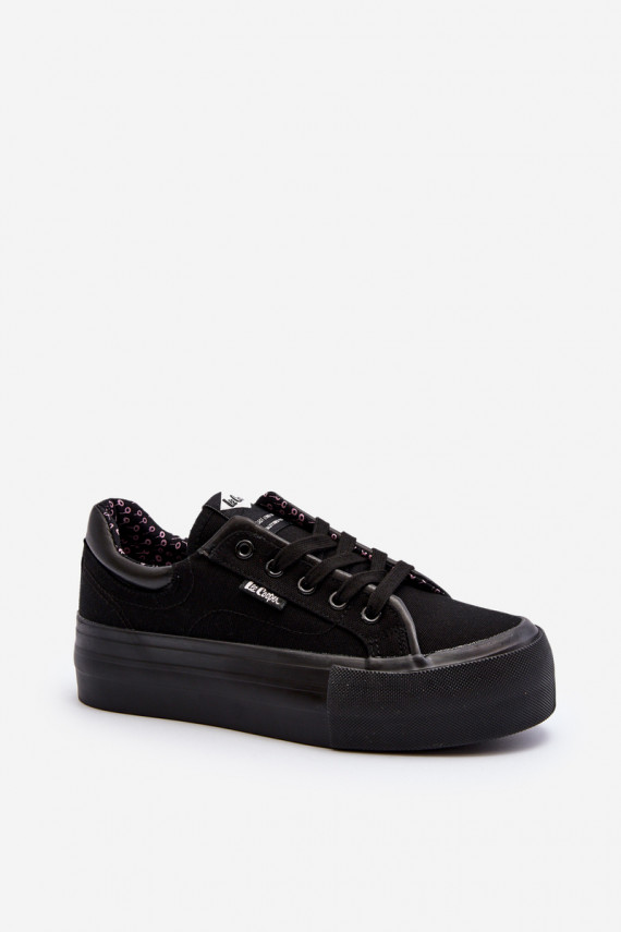 Women's Platform Trainers Lee Cooper Black