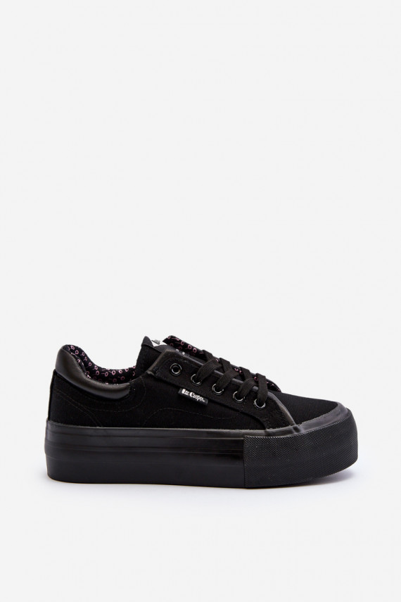 Women's Platform Trainers Lee Cooper Black
