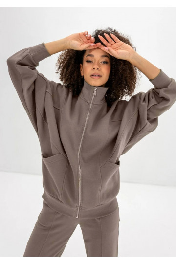 Based - taupe-colored wide...