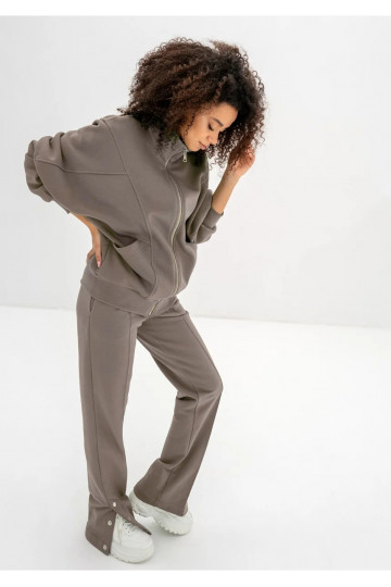 Based - taupe-colored wide... 2