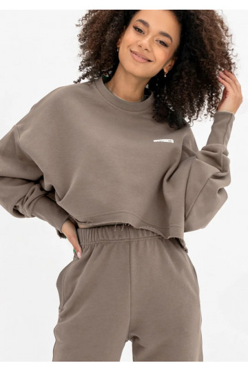 Shore Crop - taupe sweater