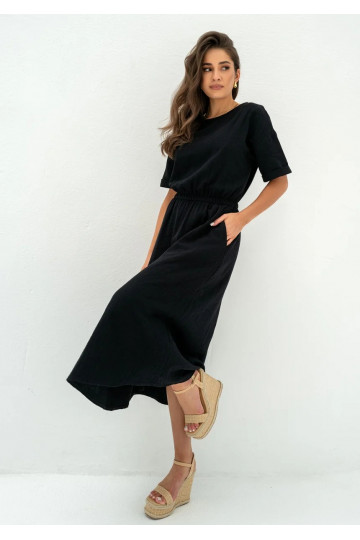 Greta - black muslin midi... 2