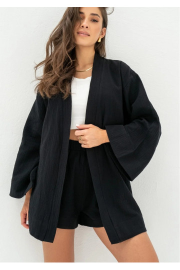 Pavla - Black wide muslin...