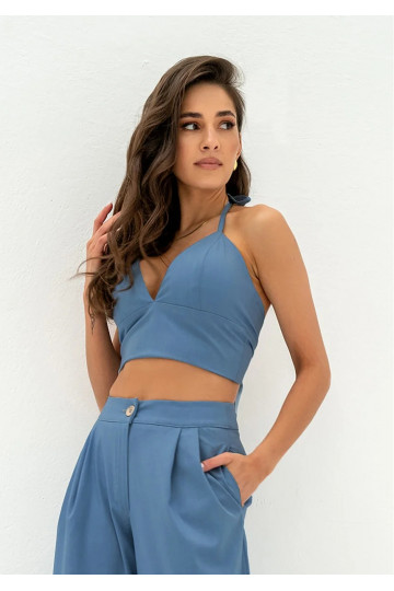 Tammy - dark denim blouse