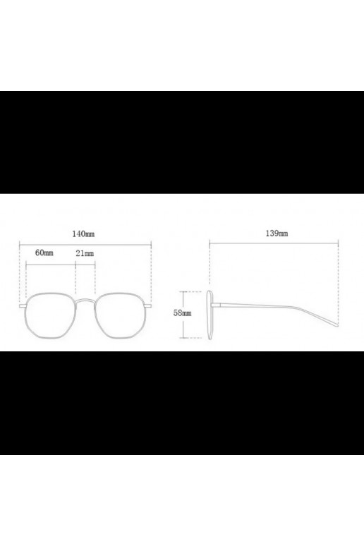 Elegant sunglasses with crystals GRADIENT GRAY