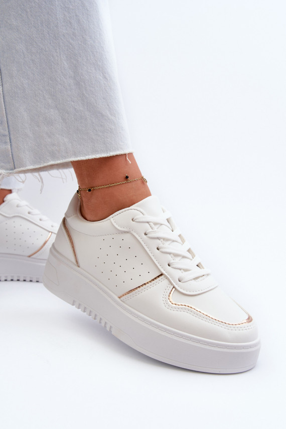 Women's Platform Sneakers White Tessama