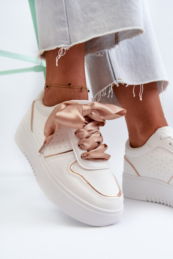 Women's Platform Sneakers White Tessama