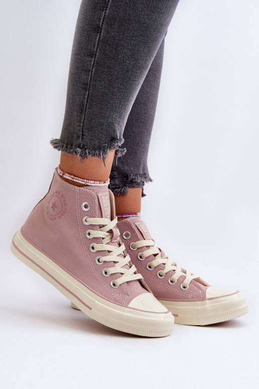 Women's High-Top Sneakers Big Star NN274277 Pink Women's High-Top Sneakers Big Star NN274277 Pink