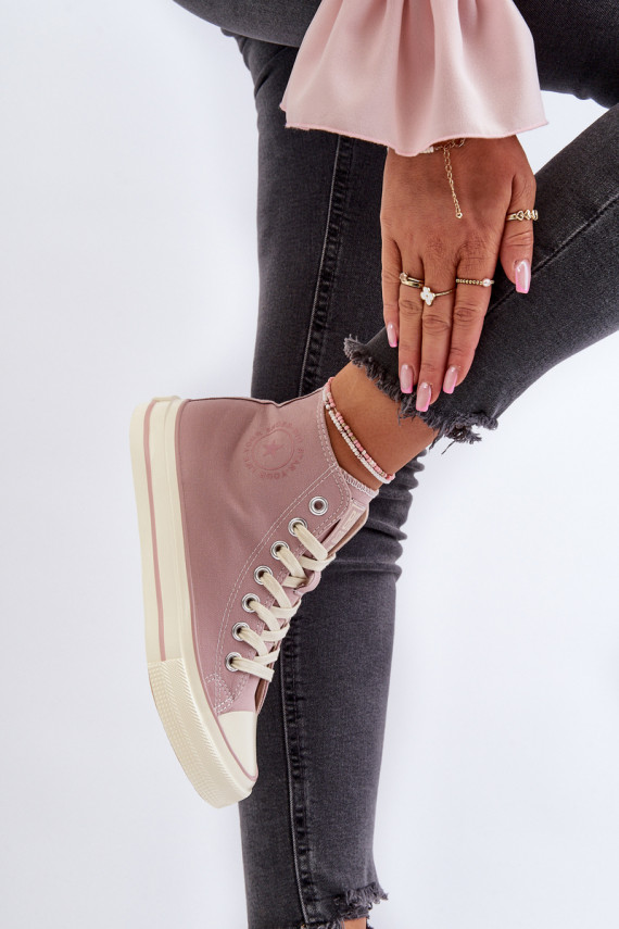 Women's High-Top Sneakers Big Star NN274277 Pink