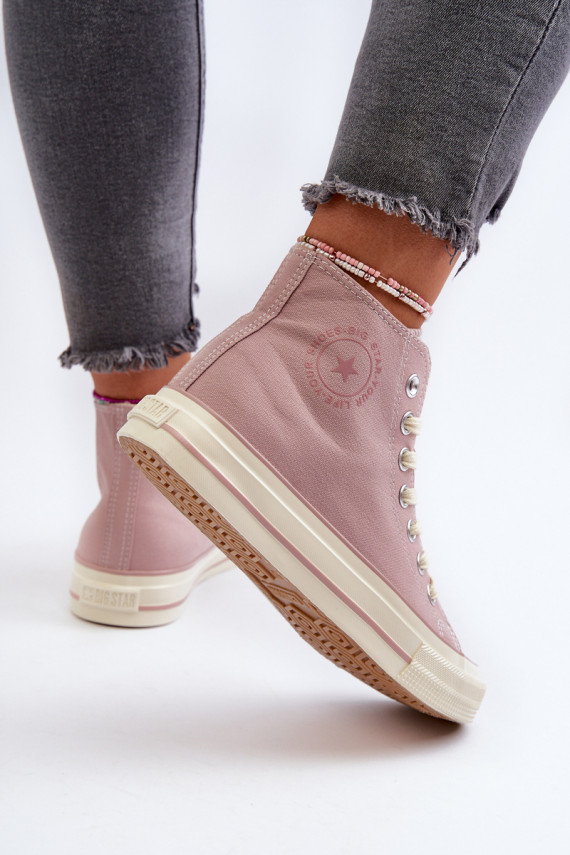 Women's High-Top Sneakers Big Star NN274277 Pink