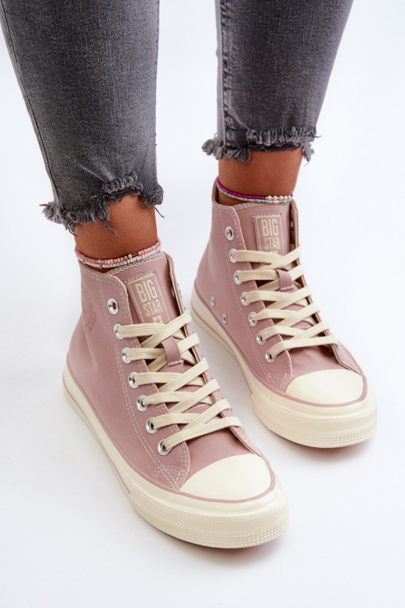 Women's High-Top Sneakers Big Star NN274277 Pink