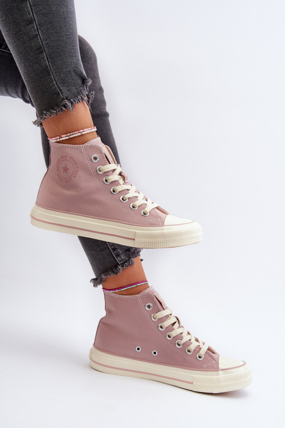 Women's High-Top Sneakers Big Star NN274277 Pink